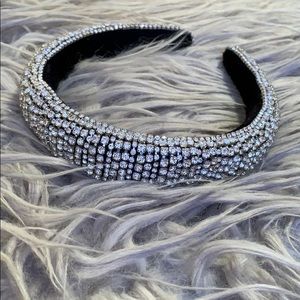 Bedazzled diamond padded headband